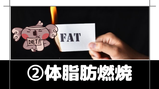 カフェインの筋トレでのメリット②体脂肪燃焼